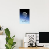 宇宙、銀河系、太陽のシステム、地球の月 ポスター (ホームオフィス)