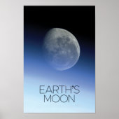 宇宙、銀河系、太陽のシステム、地球の月 ポスター (正面)