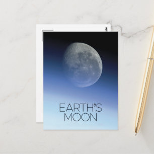 宇宙、銀河系、太陽のシステム、地球の月 ポストカード