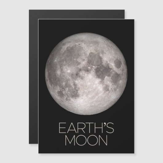 宇宙、銀河系、太陽のシステム、地球の月 マグネット招待状 (正面/裏面)