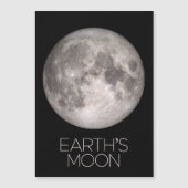 宇宙、銀河系、太陽のシステム、地球の月 マグネット招待状 (正面)