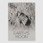 宇宙、銀河系、太陽のシステム、地球の月 マグネット招待状 (正面)