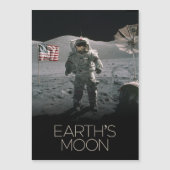 宇宙、銀河系、太陽のシステム、地球の月 マグネット招待状 (正面)