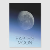 宇宙、銀河系、太陽のシステム、地球の月 マグネット招待状 (正面)