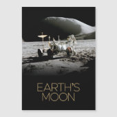 宇宙、銀河系、太陽のシステム、地球の月 マグネット招待状 (正面)