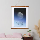 宇宙、銀河系、太陽のシステム、地球の月 吊り下げ型タペストリー (寝室)