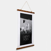 宇宙、銀河系、太陽のシステム、地球の月 吊り下げ型タペストリー (傾斜あり)