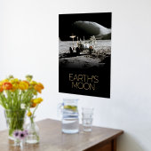 宇宙、銀河系、太陽のシステム、地球の月 箔ポスター (レイダウン (キッチン))