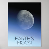 宇宙、銀河系、太陽のシステム、地球の月 箔ポスター (正面)