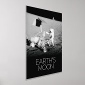 宇宙、銀河系、太陽のシステム、地球の月 箔ポスター (レイダウン)