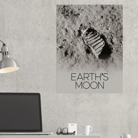 宇宙、銀河系、太陽のシステム、地球の月 箔ポスター (インサイチュ (デスク2))