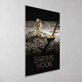 宇宙、銀河系、太陽のシステム、地球の月 箔ポスター (レイダウン)