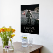 宇宙、銀河系、太陽のシステム、地球の月 箔ポスター (レイダウン (キッチン))