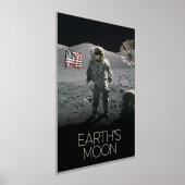 宇宙、銀河系、太陽のシステム、地球の月 箔ポスター (レイダウン)