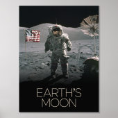 宇宙、銀河系、太陽のシステム、地球の月 箔ポスター (正面)