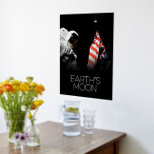 宇宙、銀河系、太陽のシステム、地球の月 箔ポスター (レイダウン (キッチン))