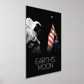 宇宙、銀河系、太陽のシステム、地球の月 箔ポスター (レイダウン)