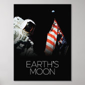 宇宙、銀河系、太陽のシステム、地球の月 箔ポスター (正面)