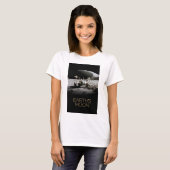 宇宙、銀河系、太陽のシステム、地球の月 Tシャツ (正面フル)
