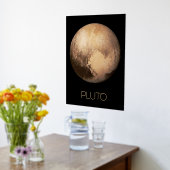宇宙、銀河、太陽系、冥王星 箔ポスター (レイダウン (キッチン))