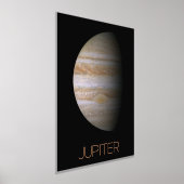 宇宙、銀河、太陽系、木星 箔ポスター (レイダウン)