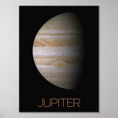 宇宙、銀河、太陽系、木星 箔ポスター (正面)