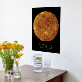 宇宙、銀河、太陽系、金星 箔ポスター (レイダウン (キッチン))