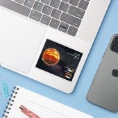 宇宙 銀河 星 宇宙 科学 情報 シール (ノートパソコンとiPhone)