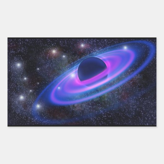 宇宙 長方形シール (正面)