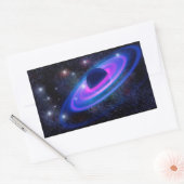 宇宙 長方形シール (封筒)