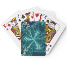 宇宙 |青と白のフラクタルアート