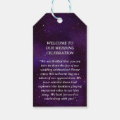 宇宙、青、SF ギフトタグ (裏面)