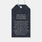 宇宙、青、SF ギフトタグ (裏面)