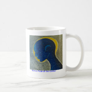 宇宙(頭部)の/Mugなされる女性 コーヒーマグカップ