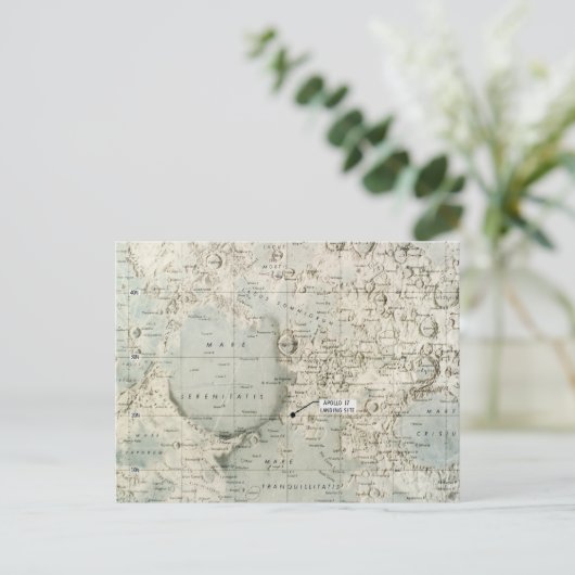 宇宙: MOON MAP, 1972 ポストカード (スタンド正面)