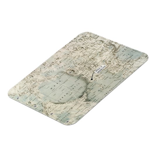 宇宙: MOON MAP, 1972 マグネット (左側)