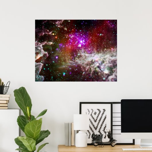 宇宙- Pacman Nebula Poster ポスター (ホームオフィス)