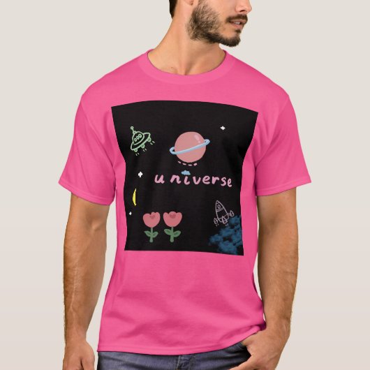 宇宙 Tシャツ (正面)