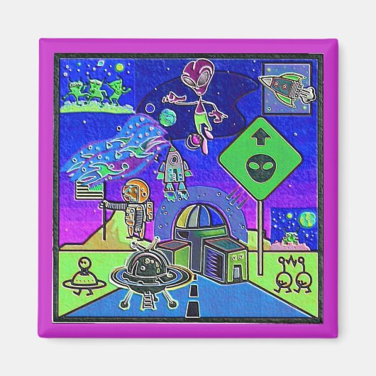 宇宙ARTマグネット マグネット (正面)