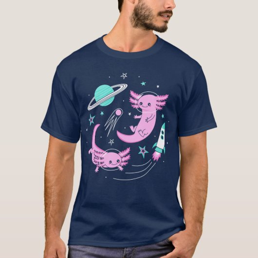 宇宙Axolotls Tシャツ (正面)