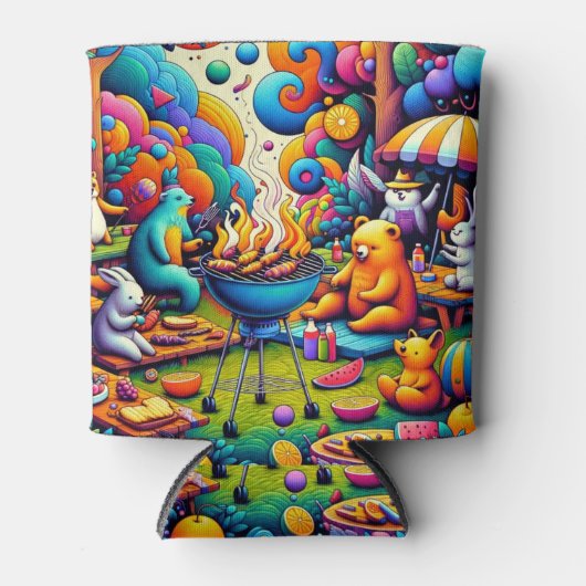 宇宙BBQ 缶クーラー (正面)