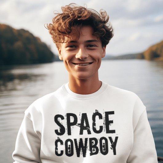 宇宙COWBOYおもしろい、ヴィンテージメンズTシャツ Tシャツ