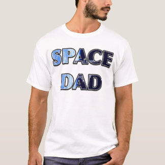 "宇宙DADの衛星デザイン Tシャツ