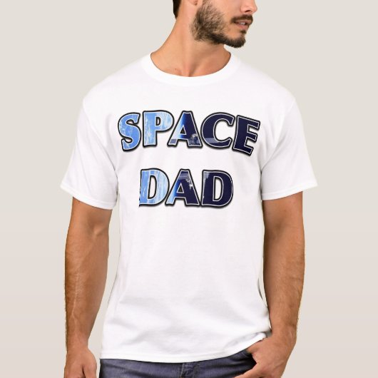 "宇宙DADの衛星デザイン Tシャツ (正面)