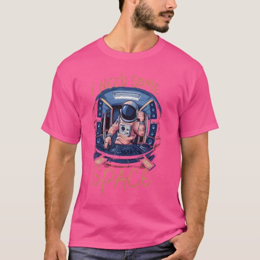 宇宙DJがおもしろい必要 Tシャツ (正面)
