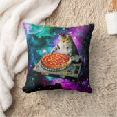 宇宙dj猫ピザ クッション (ブランケット)