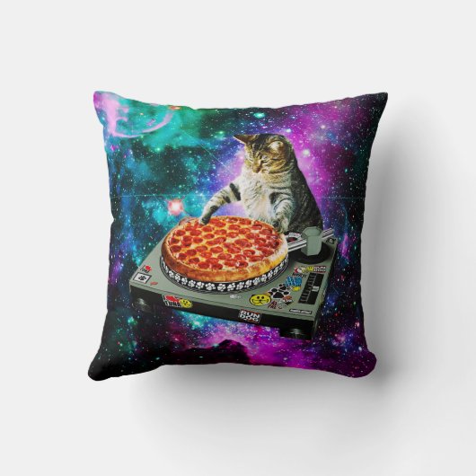 宇宙dj猫ピザ クッション (裏面)