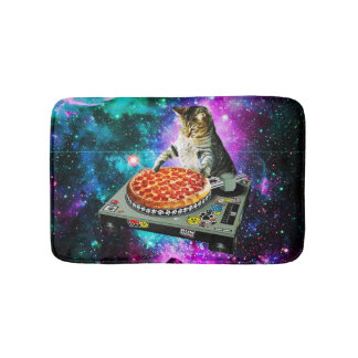 宇宙dj猫ピザ バスマット