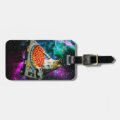 宇宙dj猫ピザ ラゲッジタグ (正面横)