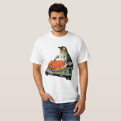 宇宙dj猫ピザ tシャツ (正面フル)